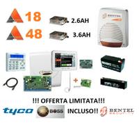 COMPONI IL TUO KIT BENTEL ABSOLUTA 18 48 TASTIERA TOUCH 7" IP GSM SIR BATTERIE