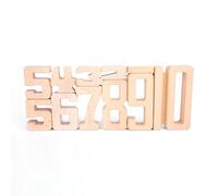Comporre Blocchi Matematici - Giocattoli di Apprendimento Educativo con Elementi di Costruzione di Numeri di Legno - Conteggio di Giochi Fissati per Promuovere Le capacità Motorie Educative per La