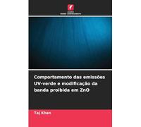 Comportamento das emissões UV-verde e modificação da banda proibida em ZnO
