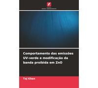 Comportamento das emissões UV-verde e modificação da banda proibida em ZnO