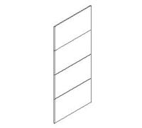 Composad | Anta Scorrevole Compatibile con Armadi della Linea Blocco Modello AR3430, AR3431, AR3432, AR3433, (LxAxP) 101,2x232x1,6 cm, Rovere Gessato, Made in Italy