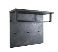 Pensile ingresso appendiabiti linea 'segno' cm. 35 x 82 x h.71 - cemento COMPOSA