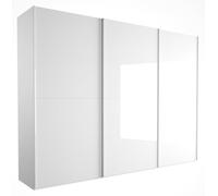 Composad | Armadio a 3 Ante Scorrevoli della Linea Systema, Armadio Camera da Letto Grande e Moderno, (LxAxP): 304,2x222,6x67,1 cm, Colore Bianco Laccato, Made In Italy
