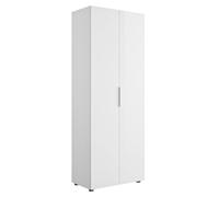 Composad | Armadio della Linea ESPRESSO con 2 Ante, Salva spazio, Guardaroba, Armadio Contenitore, Ingresso, Lavanderia, Camera da Letto, (LxAxP) 69,4x181x36 cm, Bianco, Made in Italy