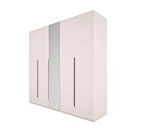 Composad | Armadio della Linea FAVORITA con 5 Ante con Specchio, Armadio Camera da Letto, Armadio Grande e Capiente, (LxAxP): 229,8x222,6x63,3 cm, Grigio Cashmere Topmatt