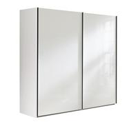 Composad | Armadio della Linea SYSTEMA, Armadio a 2 Ante Scorrevoli, Camera da Letto, Dimensioni (LxAxP) 250x223x67 cm, Colore Bianco Top Matt e Bianco Laccato, Made in Italy