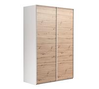 Composad | Armadio della Linea SYSTEMA, Armadio a 2 Ante Scorrevoli, Camera da Letto, (LxAxP) 150x223x67 cm, Colore Bianco e Rovere Oak Mielato, Made in Italy