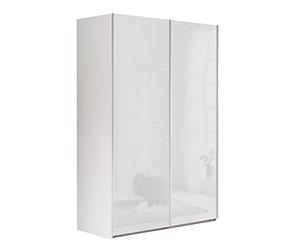 Composad | Armadio della Linea SYSTEMA, Armadio a 2 Ante Scorrevoli, Camera da Letto, (LxAxP) 150x223x67 cm, Colore Bianco Laccato, Made in Italy