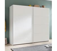 Composad | Armadio della Linea SYSTEMA, Armadio a 2 Ante Scorrevoli, Camera da Letto, Dimensioni (LxAxP) 250x223x67 cm, Colore Bianco Top Matt, Made in Italy