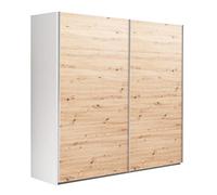 Composad | Armadio della Linea SYSTEMA, Armadio a 2 Ante Scorrevoli, Camera da Letto, (LxAxP) 250x223x67 cm, Colore Bianco e Rovere Oak Mielato, Made in Italy