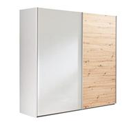 Composad | Armadio della Linea SYSTEMA, Armadio a 2 Ante Scorrevoli, Camera da Letto, (LxAxP) 250x223x67 cm, Colore Rovere Oak Mielato e Bianco Laccato, Made in Italy