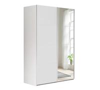 Composad | Armadio della Linea SYSTEMA, Armadio a 2 Ante Scorrevoli con Ante a Specchio, Camera da letto, Dimensioni (LxAxP) 150x223x67 cm, Colore Bianco, Made in Italy