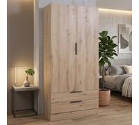 COMPOSAD Armadio Guardaroba 2 ante 2 cassetti 82x46x184 cm AR1026K76508