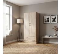 COMPOSAD Armadio Guardaroba 2 ante battenti 82x46x184 cm Rovere Artisan Drama