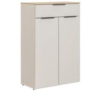 Composad | Base Multiuso della Linea PRONTOcon 1 Cassetto e 2 Ante, Mobile Contenitore per Ufficio e Home Office (LxAxP): 68,9x105,3x35,5 cm, Grigio Cashmere Topmatt e Rovere Mielato