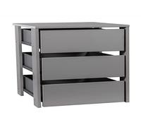 COMPOSAD | Cassettiera Interna per Armadi, Struttura cassetti per interno Armadi, (LxAxP) 96,4x66,8x48,9 cm, Colore Grigio, Made in Italy