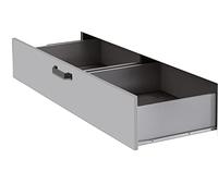 Composad | Cassettone per Letto della Linea LAFABRICA LT2102 e LT2103 Cassetto Contenitore, Cassettone, (LxAxP) 191x34,8x56,5 cm, Colore Grigio Laccato, Made in Italy