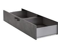 Composad | Cassettone per Letto della Linea LAFABRICA LT2102 e LT2103 Cassetto Contenitore, Cassettone, (LxAxP) 191x34,8x56,5 cm, Colore Grigio Tadao, Made in Italy