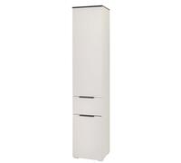 Composad | Colonna Bagno della Linea PROMESSA con 2 Ante e 1 Cassetto, Mobile Stretto Bagno, Arredo Bagno Moderno, (LxAxP): 39,6x190,5x35 cm, Grigio Cashmere Topmatt e Marmo Blunt, Made In Italy