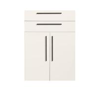 Composad | Coppia di Ante e Cassetti della Linea RILEGA per Librerie LB8055 e LB8057, (LxAxP) 73,7x101,3x31,6 cm, Grigio Cashmere Topmatt, Made in Italy