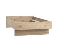 Composad | Letto a una Piazza e Mezza della Linea VELATA, Letto con Spazio per Cassetto Contenitore (Non Incluso), (LxAxP) 127,40x51,50x201 cm, Colore rovere Oak Mielato, Made in Italy