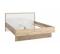 Composad | Letto della Linea MUNDI con Spazio per 2 Cassetti (non inclusi), Letto Matrimoniale Contenitore, (LxAxP) 173,50x98,10x211,10 cm, Colore Rovere Mielato e Bianco laccato, Made in Italy