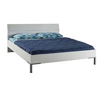 COMPOSAD | Letto della Linea PRIVILEGIO, Letto King Size, Letto Moderno, (LxAxP) 186x91,80x211,90 cm, Colore Bianco Laccato, Made in Italy