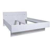 Composad | Letto King Size, Letto Moderno, (LxAxP) 201,4x92x216,70 cm, Colore Bianco Laccato, Made in Italy