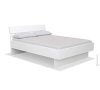 Composad | Letto Matrimoniale, Letto Moderno, (LxAxP) 162,40x92x216,70 cm, Colore Bianco Laccato, Made in Italy