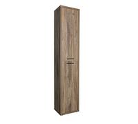 Composad | Libreria Alta della Linea DAVINCI BRERA con 2 Ante, Colonna Archivio, Libreria verticale, (LxAxP) 44x217,50x35,70 cm, Noce Brera, Soggiorno, Studio, Ufficio, Made in Italy