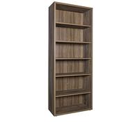 Composad | Libreria Alta della Linea DAVINCI BRERA Con 5 Ripiani Regolabili, Libreria Scaffale Moderna, (LxAxP) 81,60x217,50x35,70 cm, Noce Brera, Soggiorno, Studio, Ufficio, Made in Italy