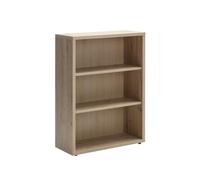 Composad | Libreria Bassa della Linea DISEGNO Con 2 Ripiani Regolabili, Libreria Scaffale Moderna, (LxAxP) 81,60x111,90x35,70 cm, Colore Rovere Mielato, Studio, Soggiorno, Ufficio, Made in Italy