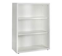 Composad | Libreria Bassa della Linea DISEGNO Con 2 Ripiani Regolabili, Libreria Scaffale Moderna, (LxAxP) 81,60x111,90x35,70 cm Bianco Laccato, Studio, Soggiorno, Ufficio, Made in Italy