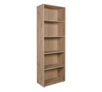Composad | Libreria della Linea ESPRESSO con 4 Ripiani Regolabili, Libreria Moderna, per Ufficio, Soggiorno, Camera da Letto, Dimensioni (LxAxP): 69x200x35 cm, Rovere oak Miele, Made in Italy