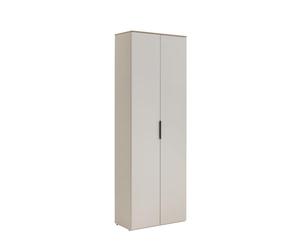 Composad | Libreria della Linea PRONTO con 2 Ante e 4 Ripiani, Mobile Colonna, Per Ufficio e Home Office, (LxAxP): 68,9x201,8x35,5 cm, Grigio Cashmere Topmatt e Rovere Mielato, Made in Italy