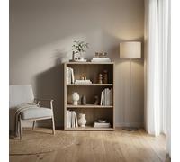 Composad | Libreria Bassa della Linea DISEGNO Con 2 Ripiani Regolabili, Libreria Scaffale Moderna, (LxAxP) 81,60x111,90x35,70 cm, Colore Rovere Mielato, Studio, Soggiorno, Ufficio, Made in Italy