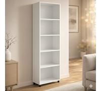 COMPOSAD Libreria Moderna 4 Ripiani Dimensioni 69x35x200 cm colore Bianco