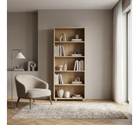 Composad | Libreria della Linea ESPRESSO con 4 Ripiani Regolabili, Libreria Moderna, per Ufficio, Soggiorno, Camera da Letto, Dimensioni (LxAxP): 69x200x35 cm, Rovere oak Miele, Made in Italy