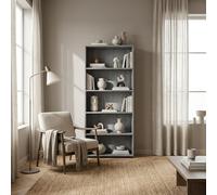 COMPOSAD Libreria Moderna 5 Ripiani 35x68x200 cm Cemento Flow