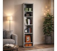 Libreria Moderna 5 Ripiani 44x35.7x217.2 cm Cemento Pratico COMPOSAD