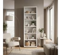 COMPOSAD Libreria Moderna 6 Ripiani 44x35,7x217,5 cm Bianco DISEGNO