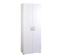 KIT ARMADIO 2 ANTE MULTIUSO 4 RIPIANI 70X36X181 BIANCO