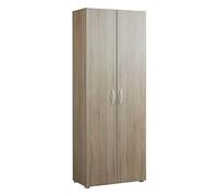COMPOSAD | Mobile armadio della Linea FACILE con 2 Ante, Mobile Contenitore Salvaspazio, (LxAxP) 70x181x37 cm, Colore Rovere Sonoma, per Ingresso, Ripostiglio, Made in Italy