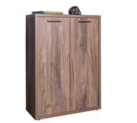 Composad | Mobile Contenitore della Linea DAVINCI BRERA con 2 Ante, Mobile Archivio Portadocumenti, (LxAxP) 81,60x112x35,70 cm, Colore Noce Brera, per Ufficio, Made in Italy