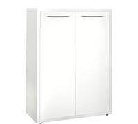 Composad | Mobile Contenitore della Linea DISEGNO con 2 Ante, Armadietto Portadocumenti, Mobiletto da Archivio, (LxAxP) 81,60x112x35,70 cm, Bianco Laccato, Studio, Ufficio, Made in Italy