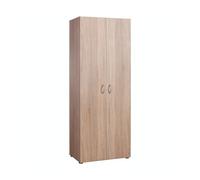 KIT ARMADIO 2 ANTE MULTIUSO 4 RIPIANI 70X36X181 BIANCO