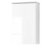 Composad | Pensile Bagno della Linea GALAVERNA, Mobiletto Bagno, Armadietto Salvaspazio Bagno, (LxAxP) 40x65x22 cm, Colore Cemento e Bianco Laccato, Made in Italy