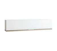 COMPOSAD | Pensile della Linea MUNDI con 1 Ribalta, Pensile da Muro, Soggiorno, Mobile Soggiorno Sospeso, (LxAxP) 160x35x30,40 cm, Colore Rovere Oak Mielato e Bianco laccato, Made in Italy