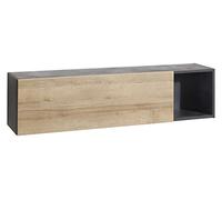 Pensile / colonna linea 'vittoria' cm. 30 x 140 x h.35 - rovere/antracite COMPOS