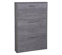 COMPOSAD | Scarpiera della Linea FACILE con 3 Ribalte, Slim, Scarpiera Salvaspazio, Scarpiera Slim, (LxAxP) 65,10x99,60x15 cm, Colore Grigio Cemento, Made in Italy